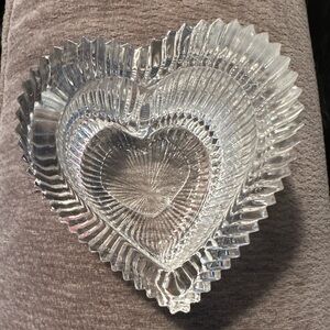 Heart-Shaped Glass Dish